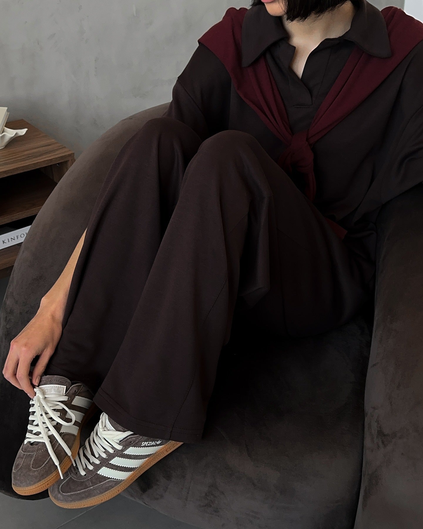 Damen Jumpsuit mit Kragen Stilvoll Bequem Eveloria