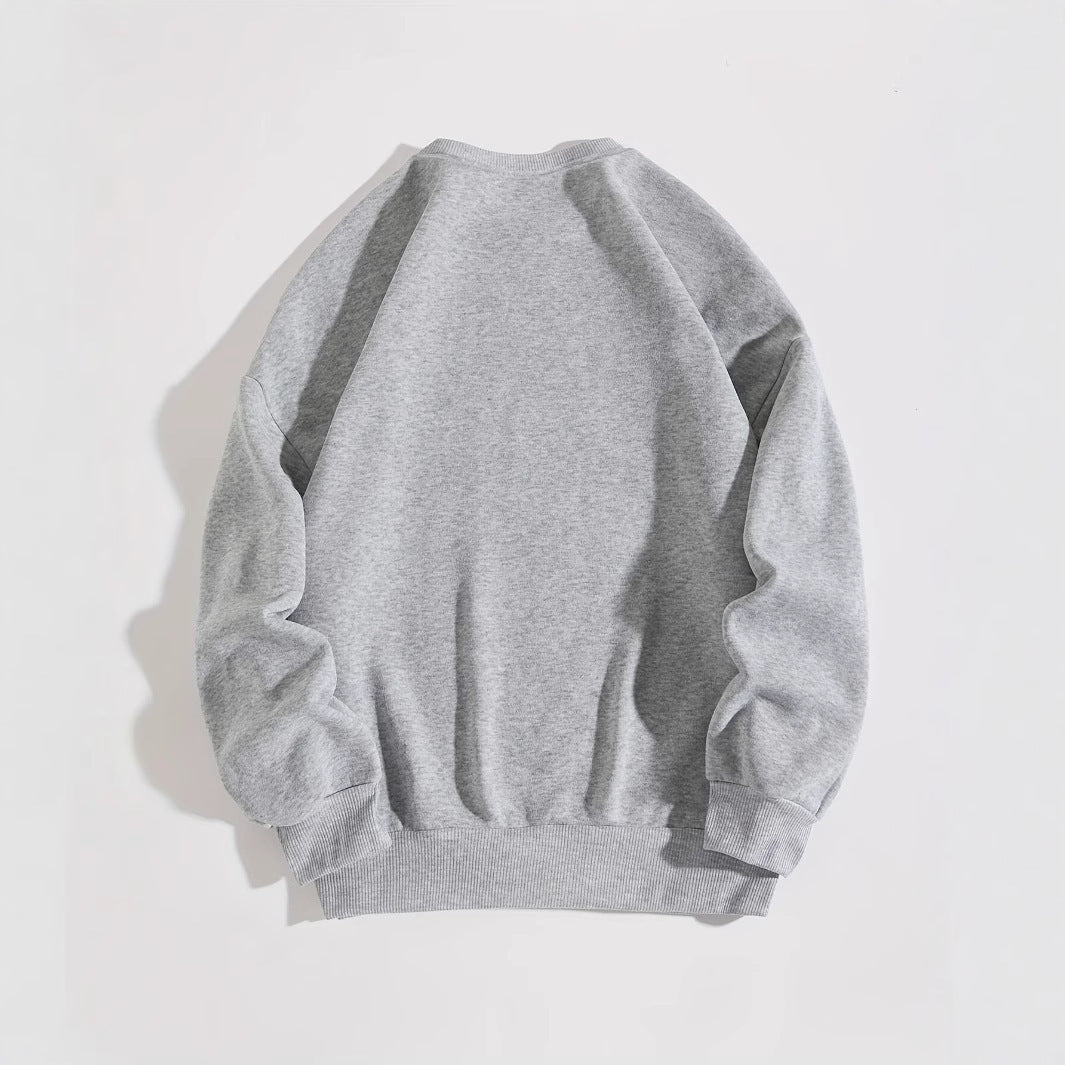 Damen Sweatshirt Inspirierender Schriftzug Gemütlich Grau Eveloria