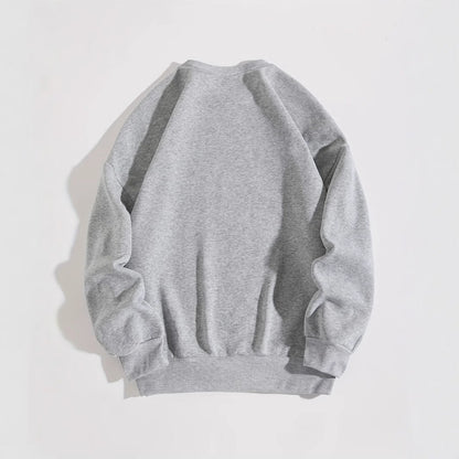 Damen Sweatshirt Inspirierender Schriftzug Gemütlich Grau Eveloria