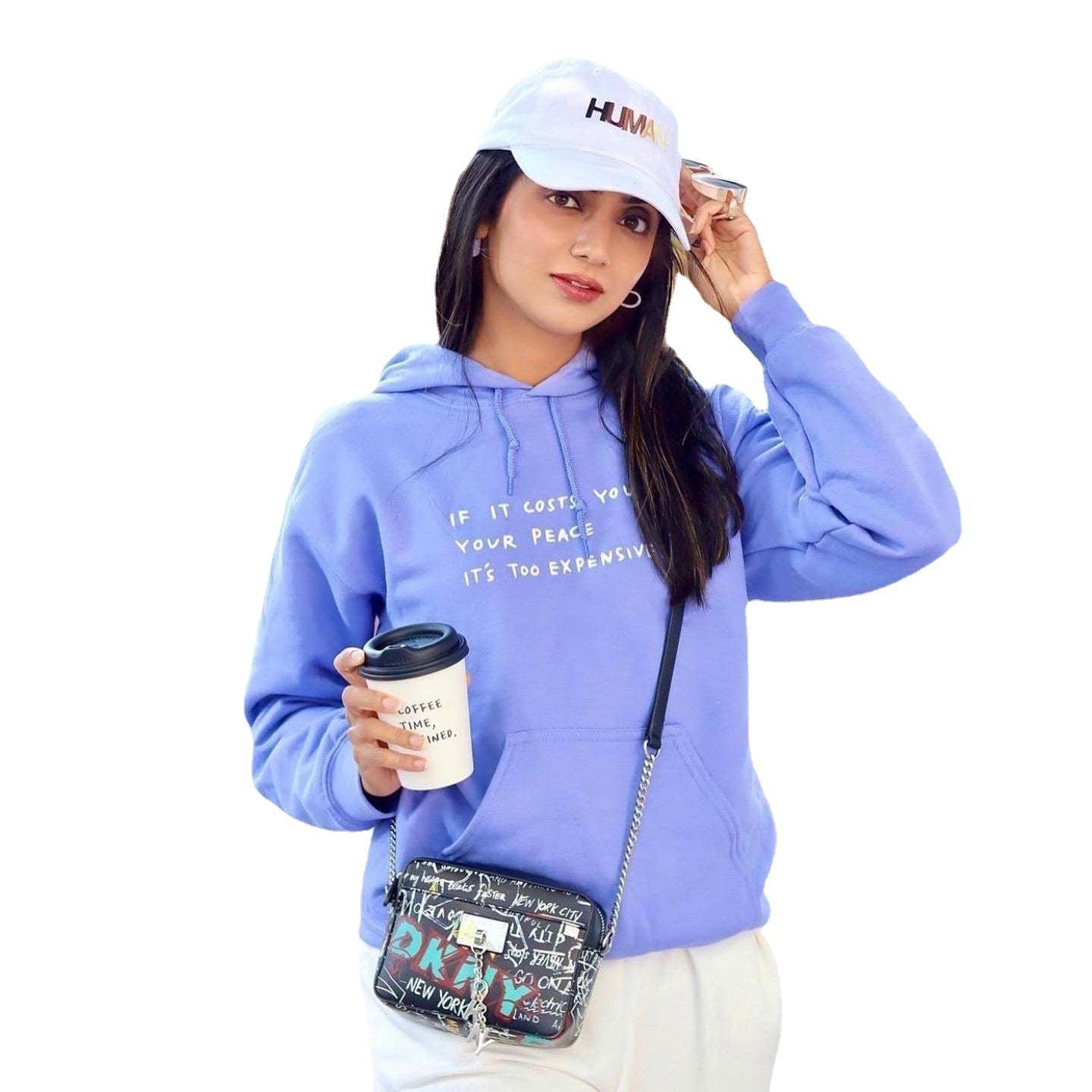 Damen Hoodie Eveloria Motivdruck
