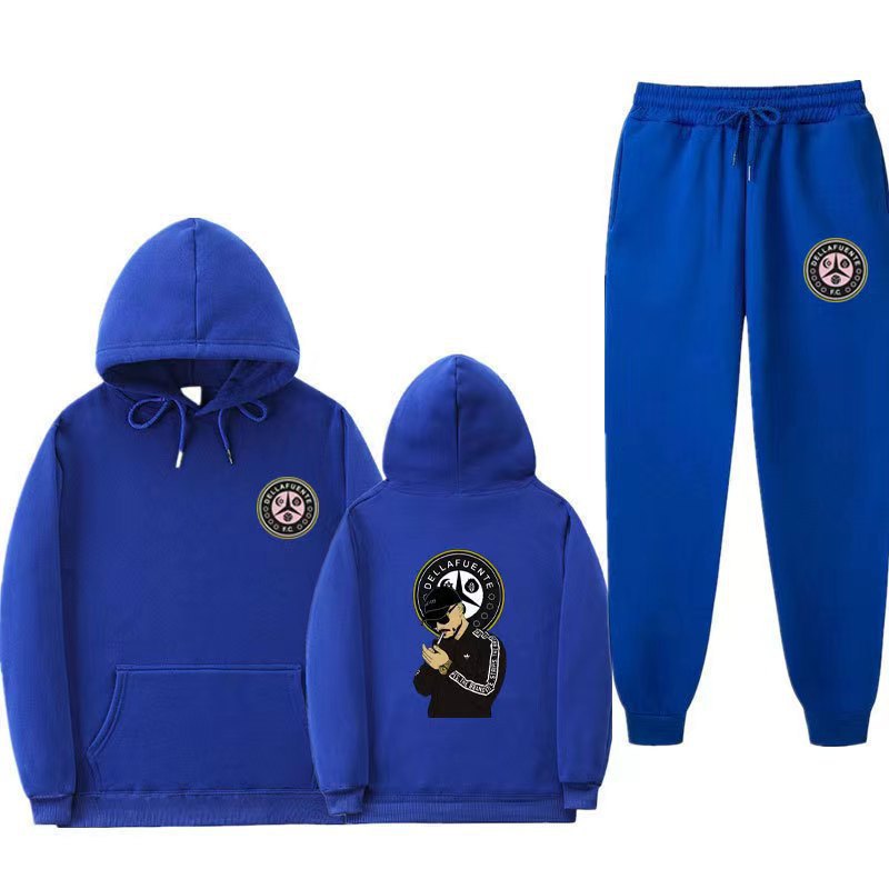 Damen Kapuzenpullover-Set mit Jogginghose, einzigartigem Druck,