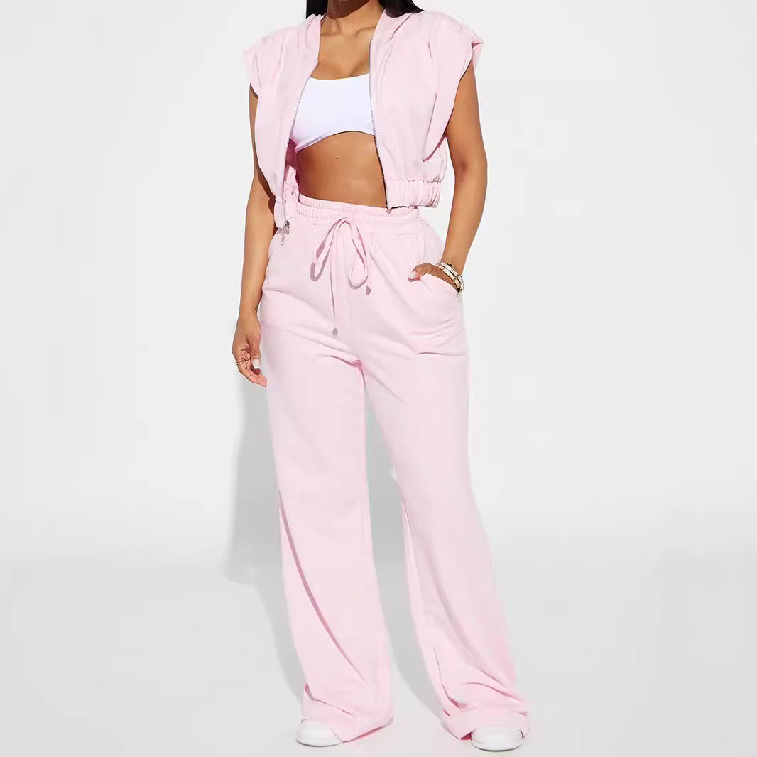 Damen Sweatpants Weite Passform Elastischer Bund Eveloria