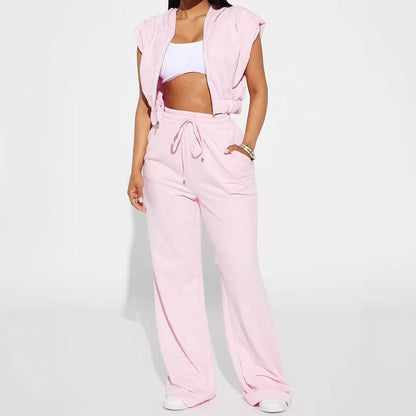 Damen Sweatpants Weite Passform Elastischer Bund Eveloria
