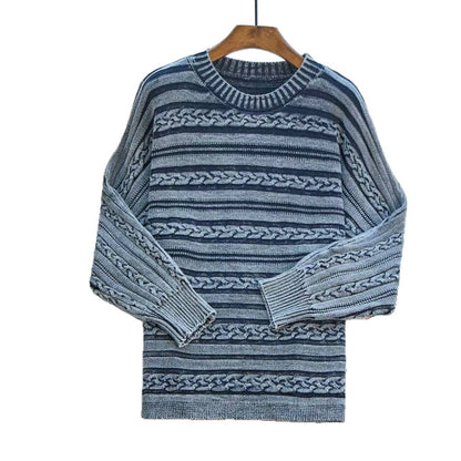 Damen Strickpullover Strukturiertes Zopf-Design Moderner Schnitt