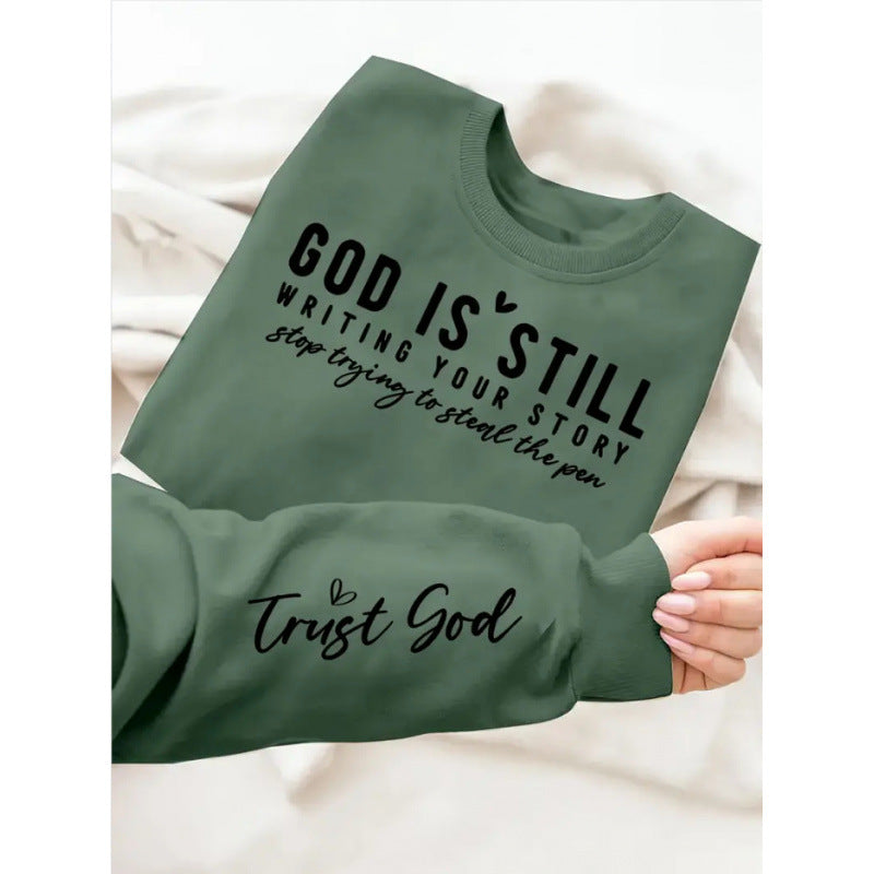 Damen Sweatshirt Weiches Material Inspirierender Schriftzug Eveloria