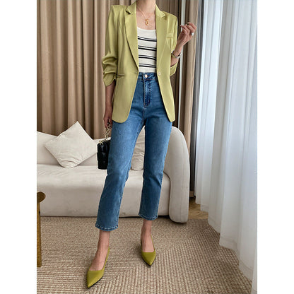 Damen Blazer Elegant Feine Qualität Eveloria