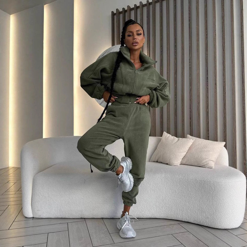 Damen Sportanzug Kapuzenpullover Elastischer Bund