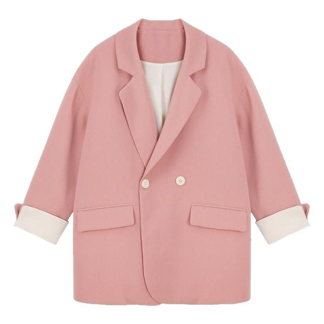 Damen Langarmjacke Kontrastärmel Eveloria