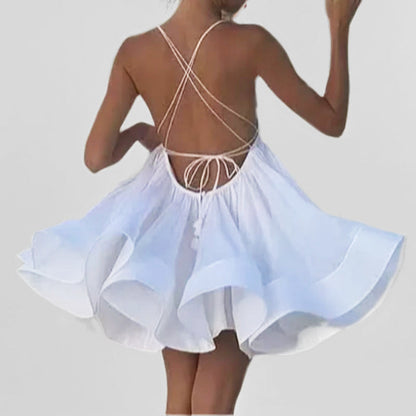 Damen Freizeitkleid V-Ausschnitt Schwingrock Sommerlich Eveloria