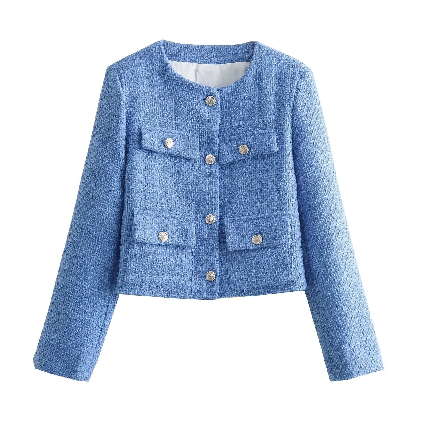 Damen Kurzjacke 2 Brusttaschen Eveloria