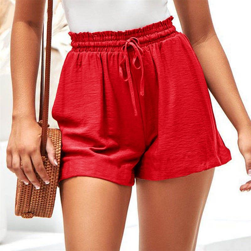 Damen Freizeithose Elastischer Bund Kordelzug Eveloria