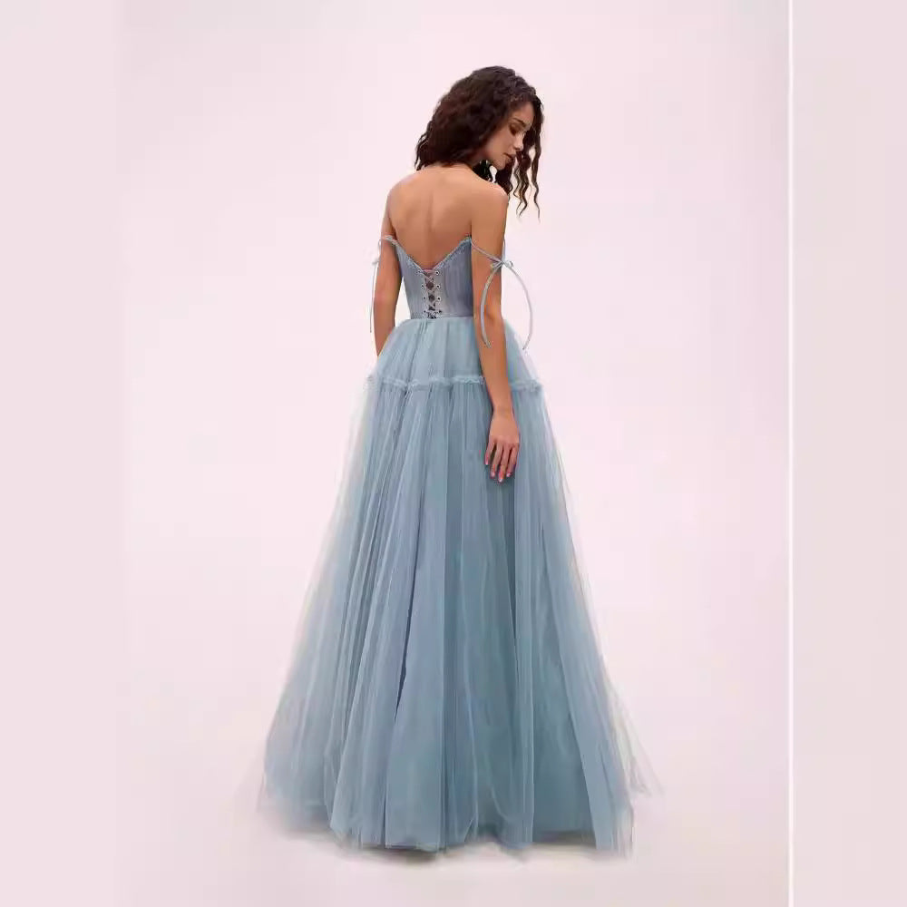 Eveloria Damen Abendkleid Tüll Elegant