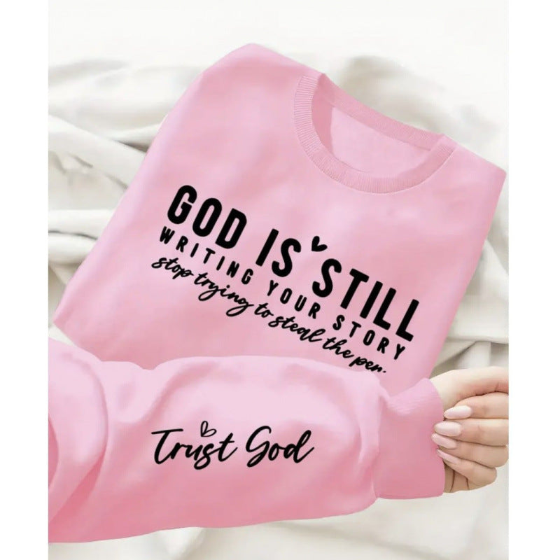 Damen Sweatshirt Weiches Material Inspirierender Schriftzug Eveloria