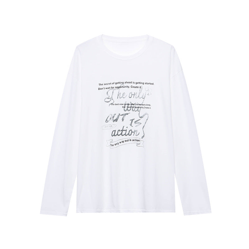 Damen Langarmshirt Grafikdruck Eveloria