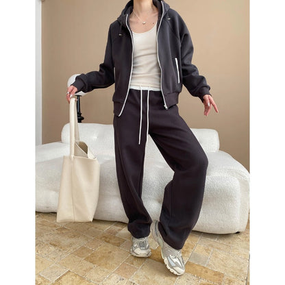 Damen Kapuzenanzug Weites Design Elastischer Bund Bequem Eveloria