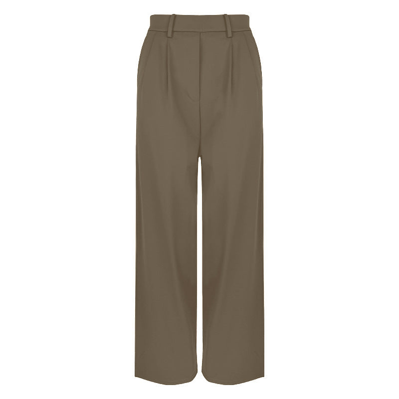 Eveloria Damen Gerade Hose mit Taschen