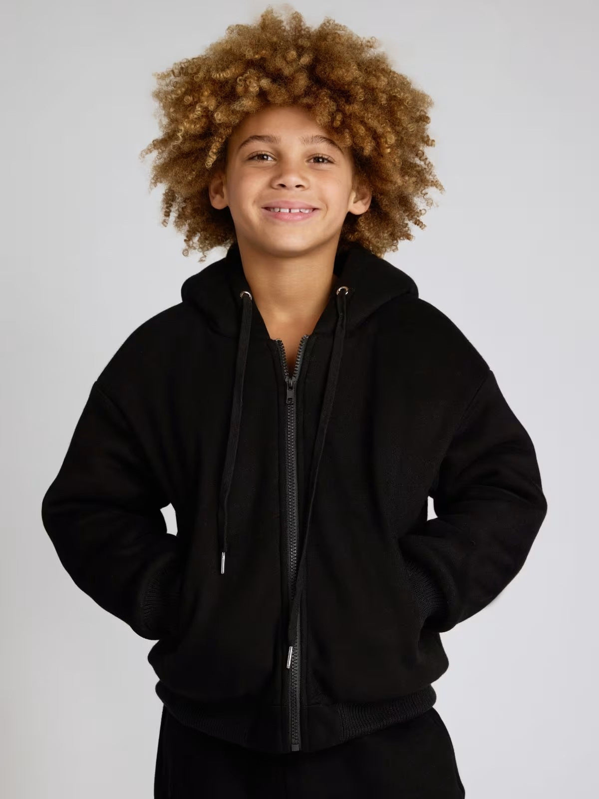 Damen Oversized Kapuzenjacke Lässiger Schnitt Reißverschluss