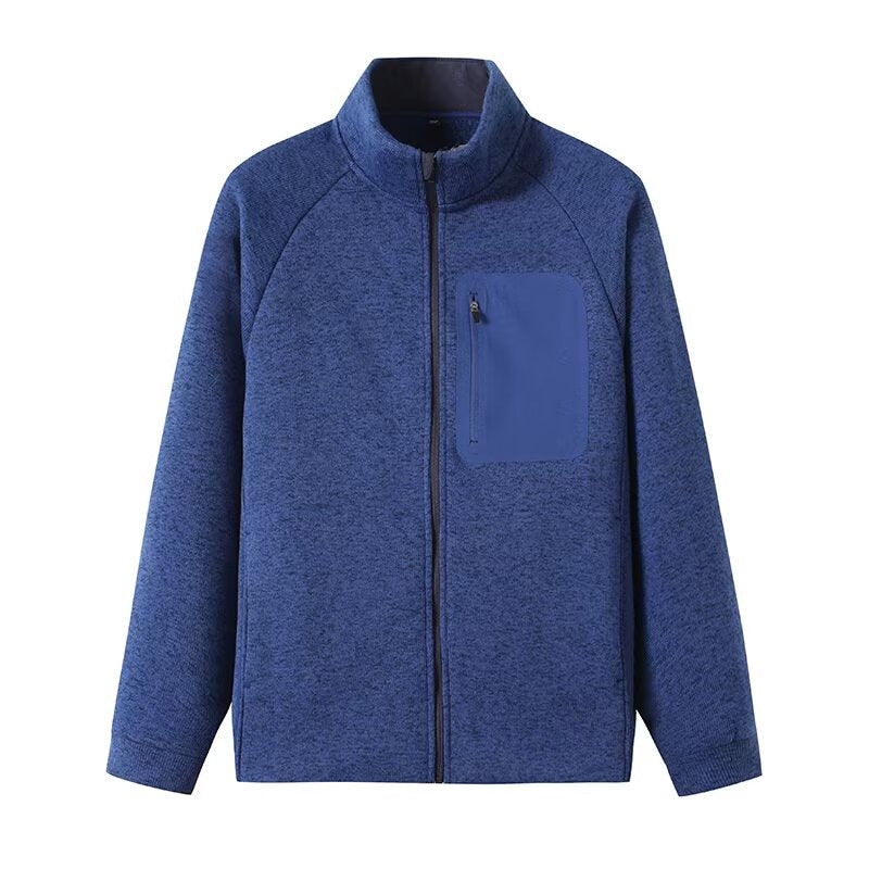 Damen Fleecejacke Sportlich Reißverschluss Eveloria