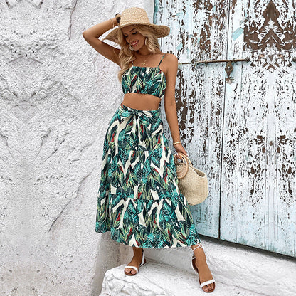 Damen Crop- und Maxi-Rock Set Sommerlich Eveloria