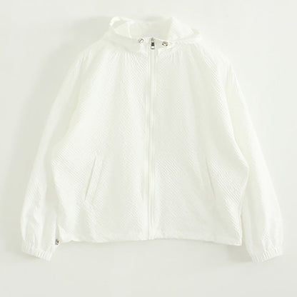 Damen Windjacke Atmungsaktives Material Elastische Bündchen