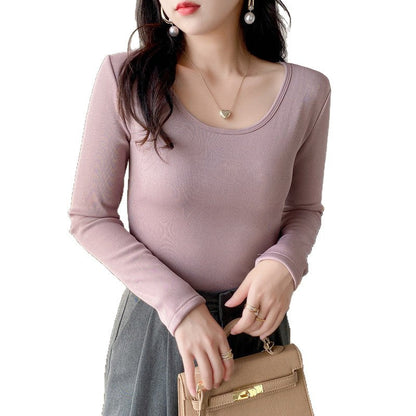 Damen Langarmshirt Rippstruktur Cropped Eveloria