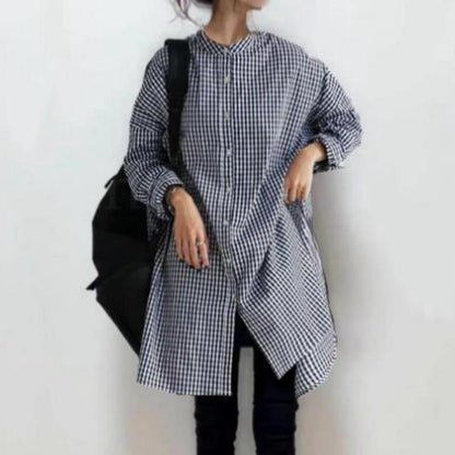 Damen Bluse Asymmetrisch Moderner Stil Eveloria