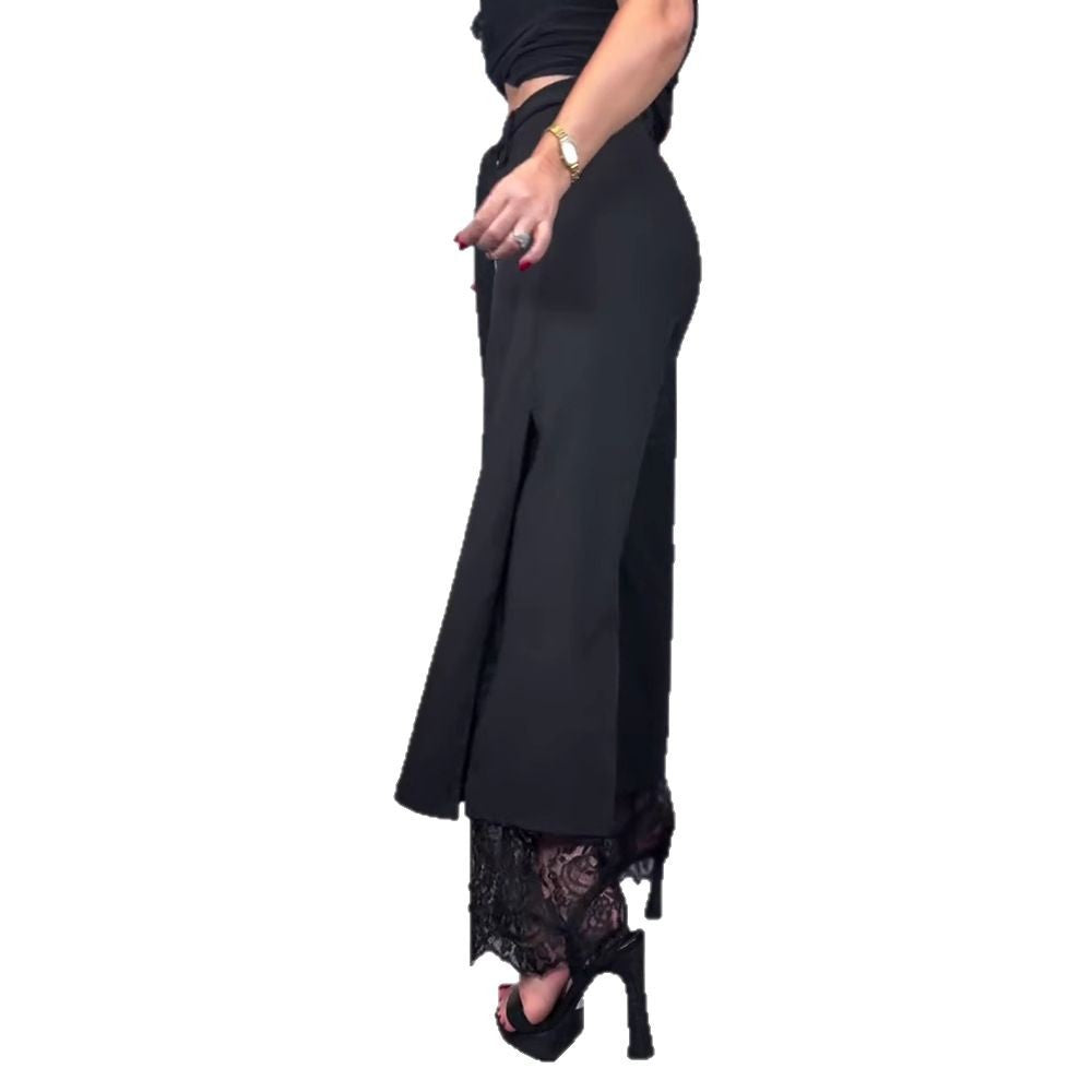 Damenhose Elegante Lange Hose Spitze