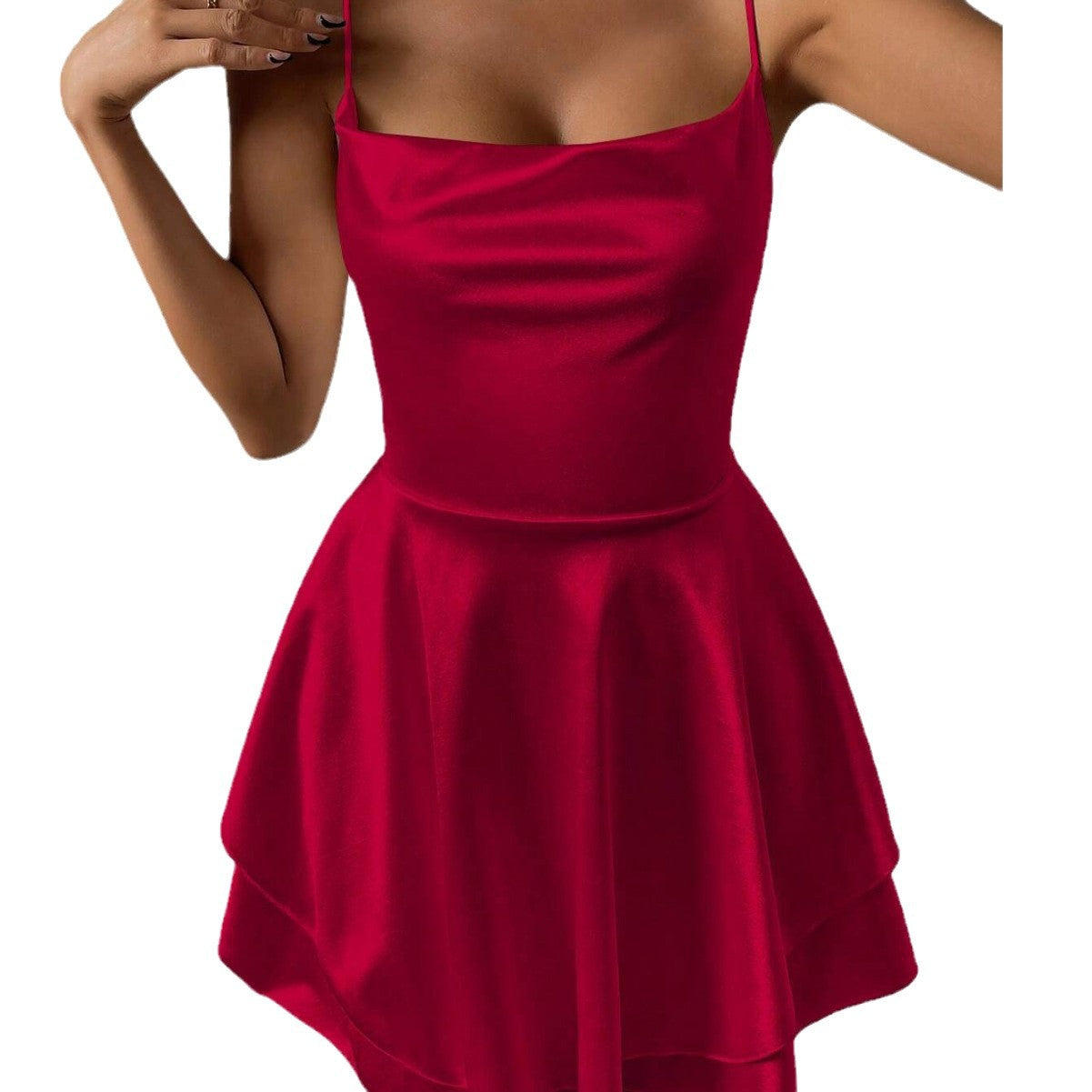 Damen Freizeitkleid Trägerdesign Schwingrock Eveloria