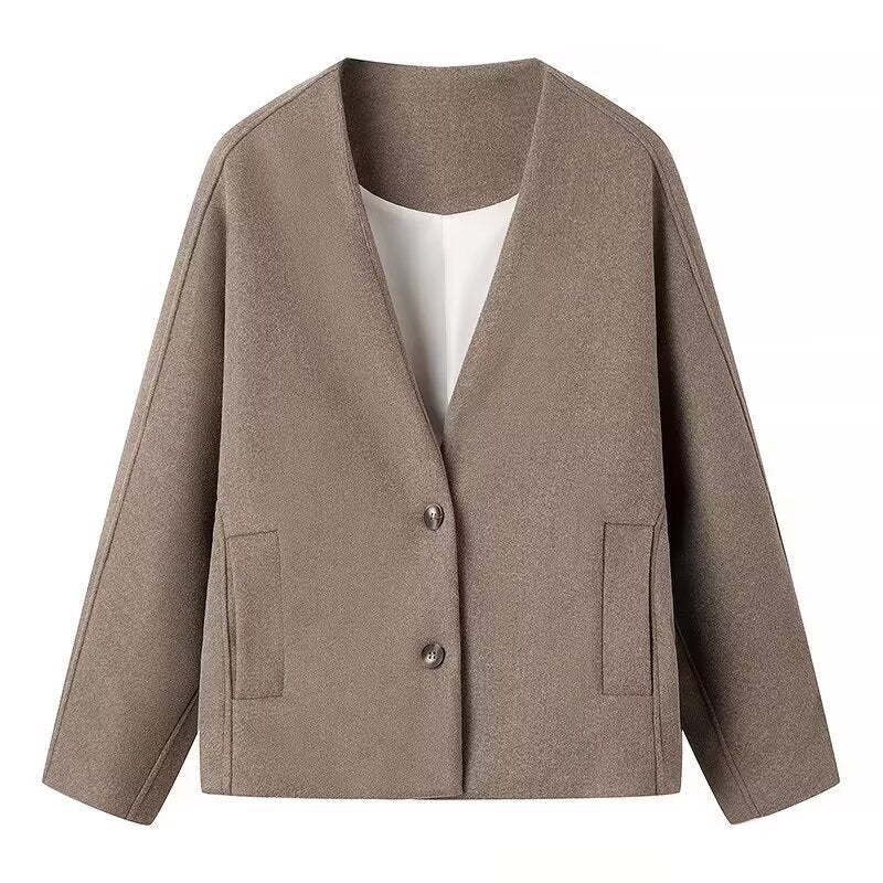 Damen Blazerjacke Übergröße Minimalistisches Design Eveloria