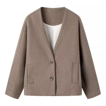 Damen Blazerjacke Übergröße Minimalistisches Design Eveloria