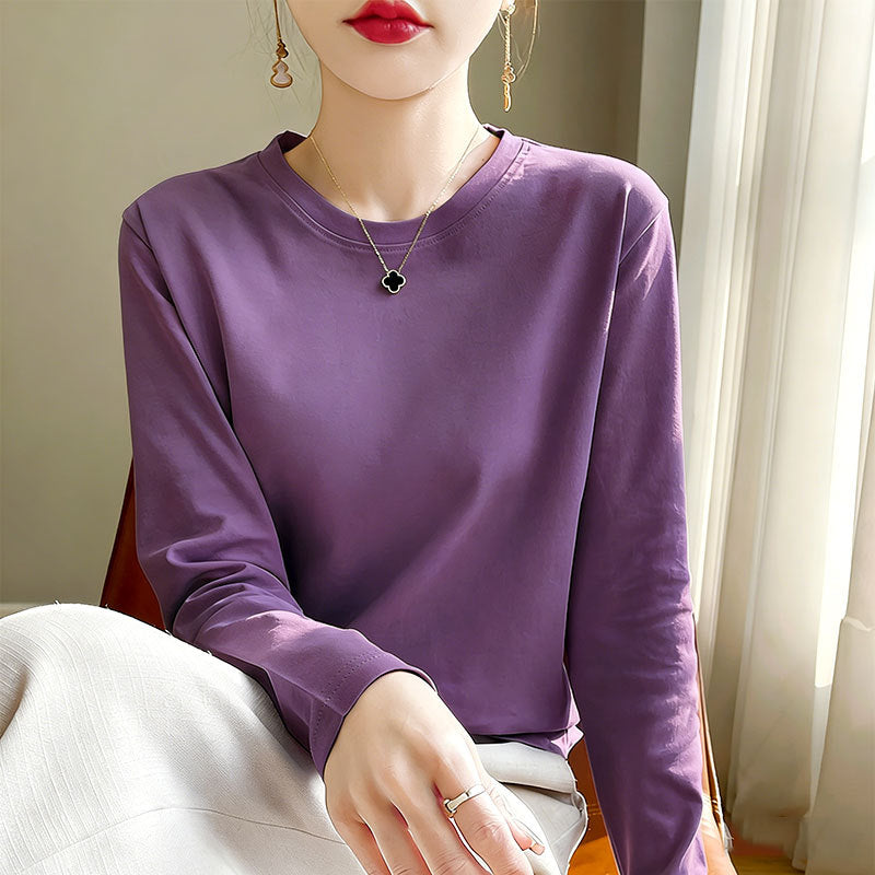Damen Langarmshirt Rundhals Eveloria
