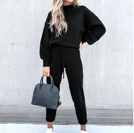 Damen Jumpsuit Loungewear Puffärmel Verstellbar Eveloria