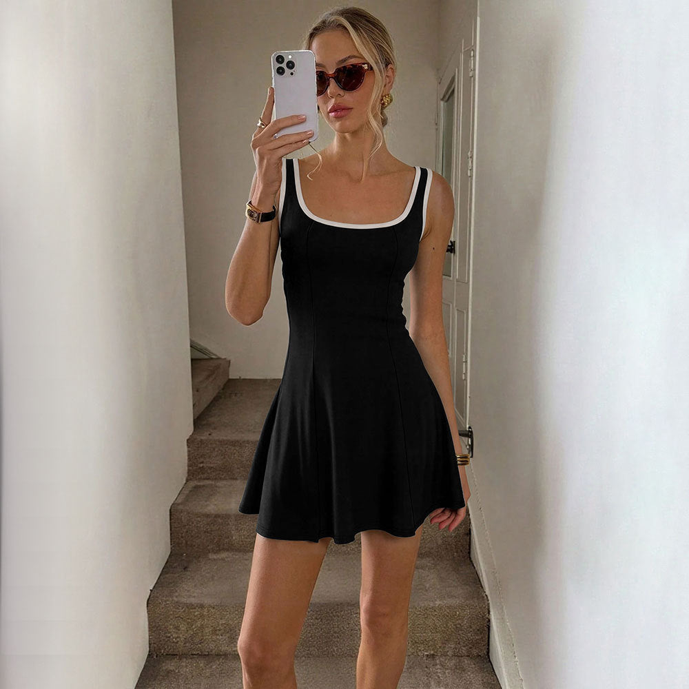 Damen Sommerkleid Figurformend Bequem Eveloria