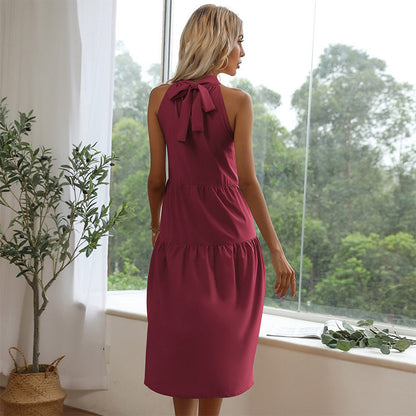 Damen Abendkleid Hochhalter Fließend Eveloria
