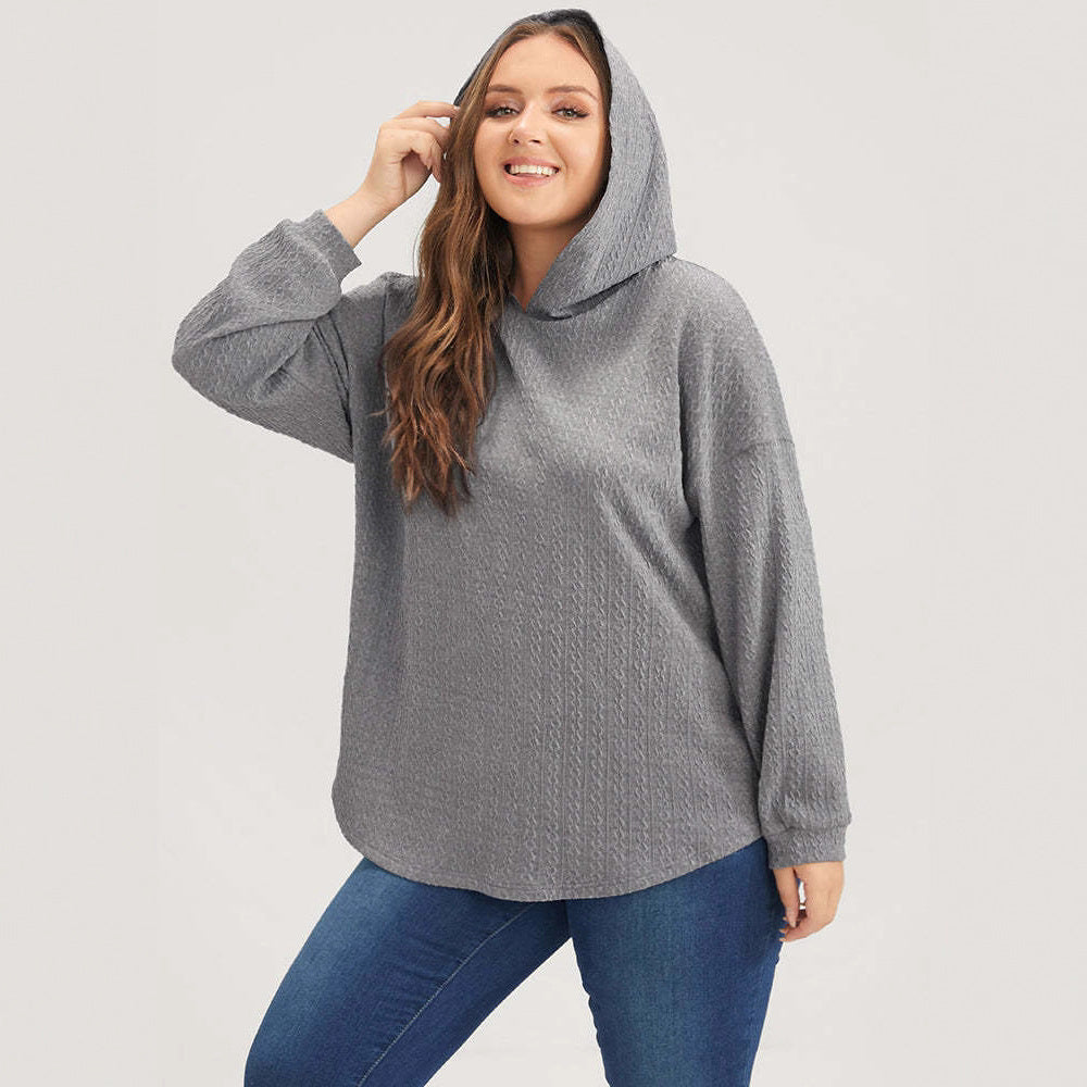 Damen Kapuzenpullover Strukturiertes Design Eveloria - Eveloria