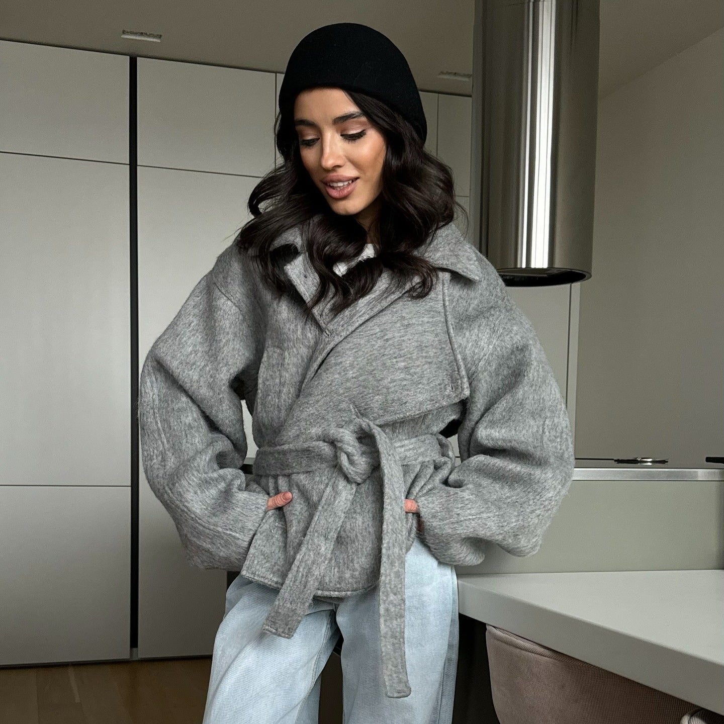 Damen Wickeljacke Warm Eveloria - Eveloria