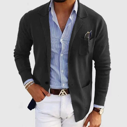 Herren Strickblazer Lässig Bequem Eveloria