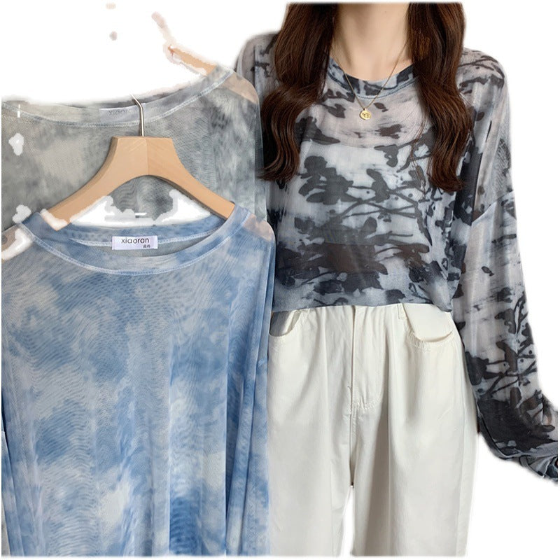 Damen Oversized-Shirt Modernes Muster Eveloria