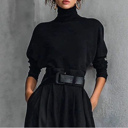 Damen Utility-Jumpsuit Hochkragen Taillengürtel Eveloria