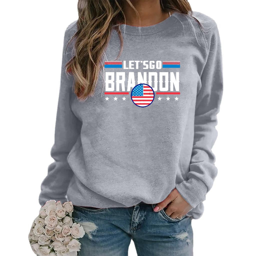 Damen Sweatshirt Modernes Statement-Design Grau Eveloria