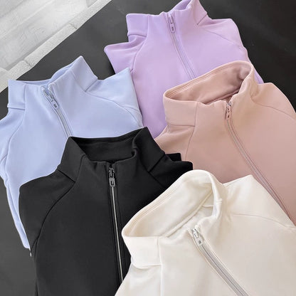 Damen Sportjacke Atmungsaktiv Hochkragen Eveloria