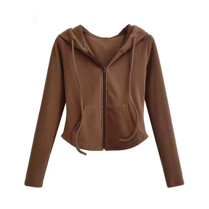Damen Kapuzenpullover mit Reißverschluss Eveloria