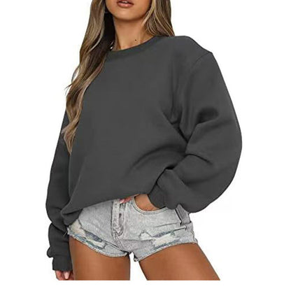 Damen Sweatshirt Lässiger Schnitt Voluminöse Ärmel Eveloria - Eveloria
