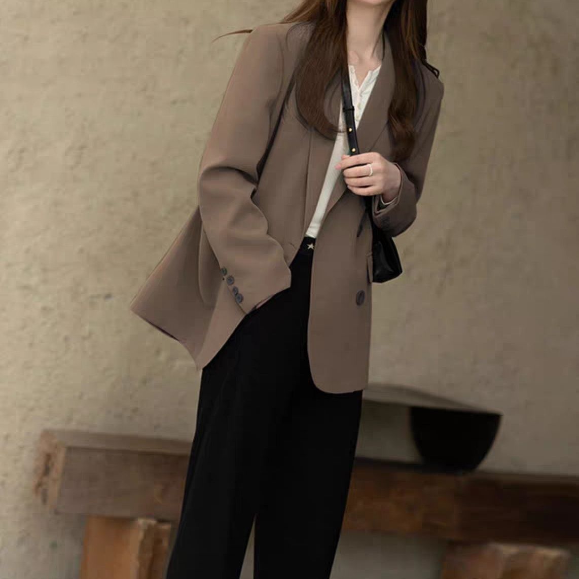 Eveloria Damen Oversize Blazer Elegant