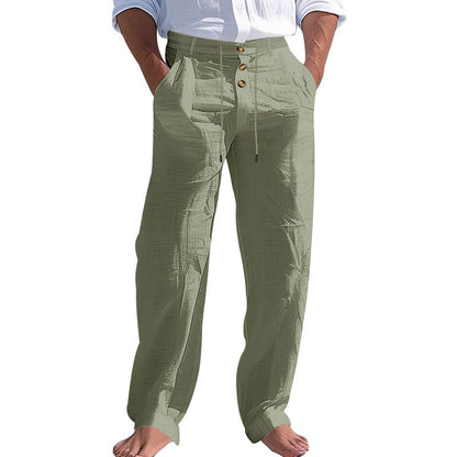 Herrenhose Hochbund Bequem Mit Taschen Schwarz - Eveloria