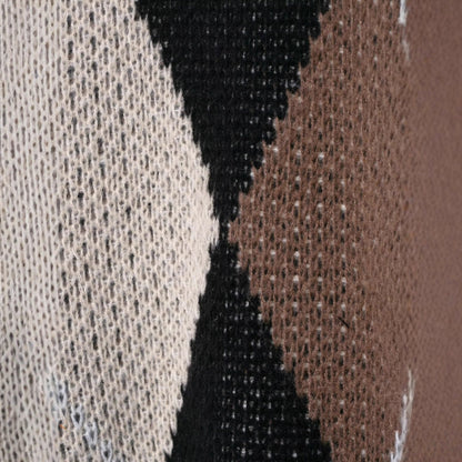 Damen Strickpullover Rautenmuster Eveloria