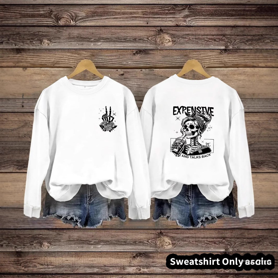 Damen Sweatshirt Kreatives Motiv Lässiger Schnitt Eveloria
