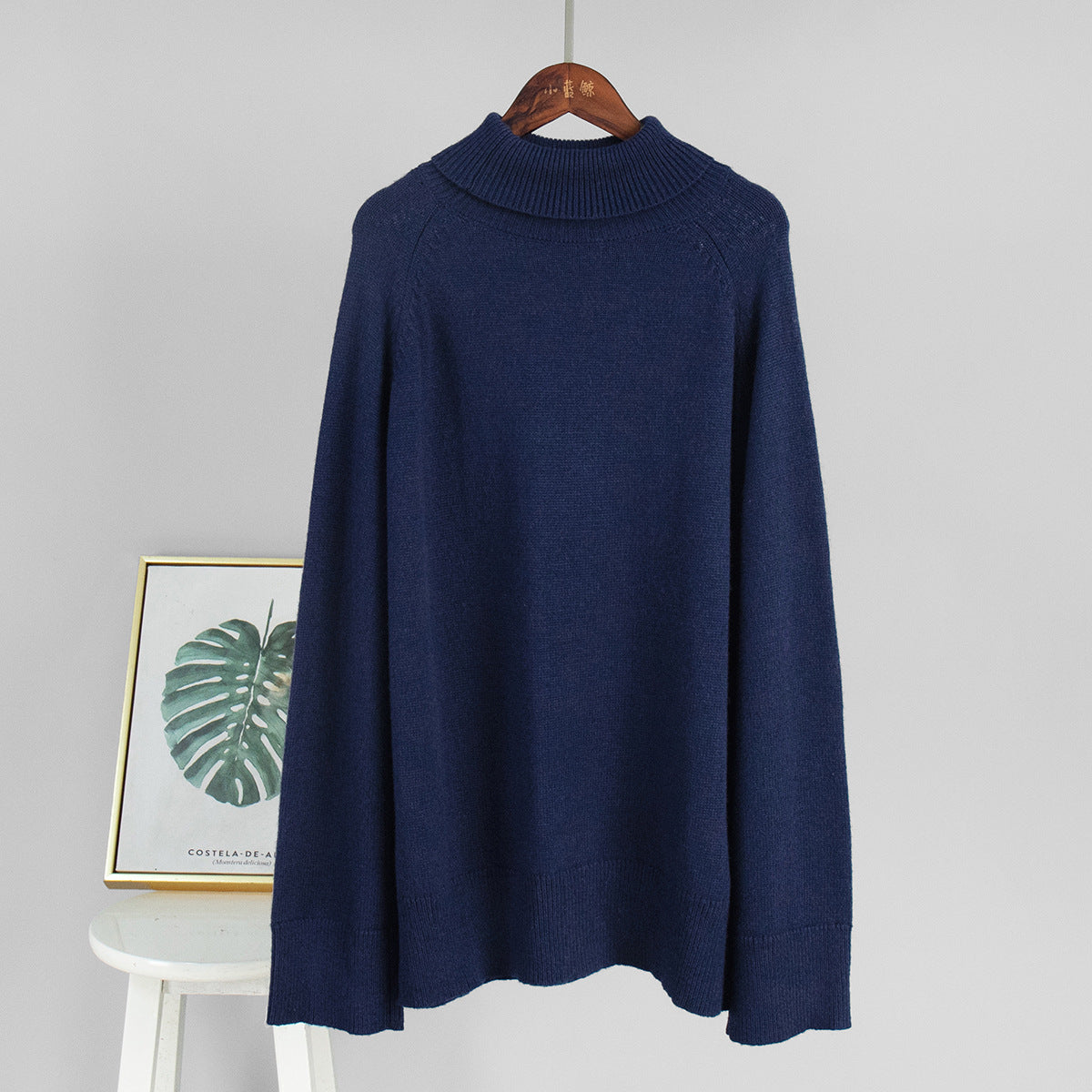 Damen Rollkragenpullover Feines Strickmaterial Beige