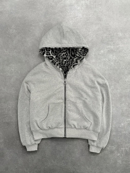 Eveloria Damen Kapuzenpullover Weiches Innenfutter Reißverschluss