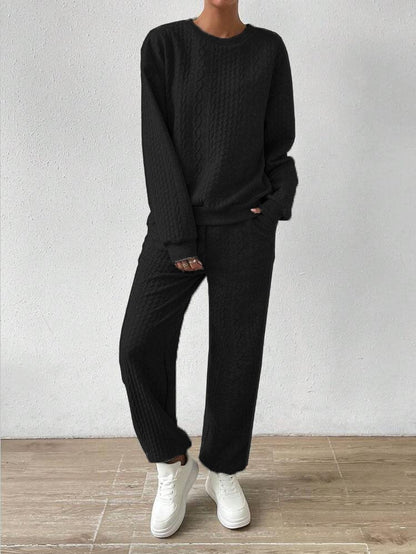 Damen Strickset Kuschelig Lockere Passform Eveloria
